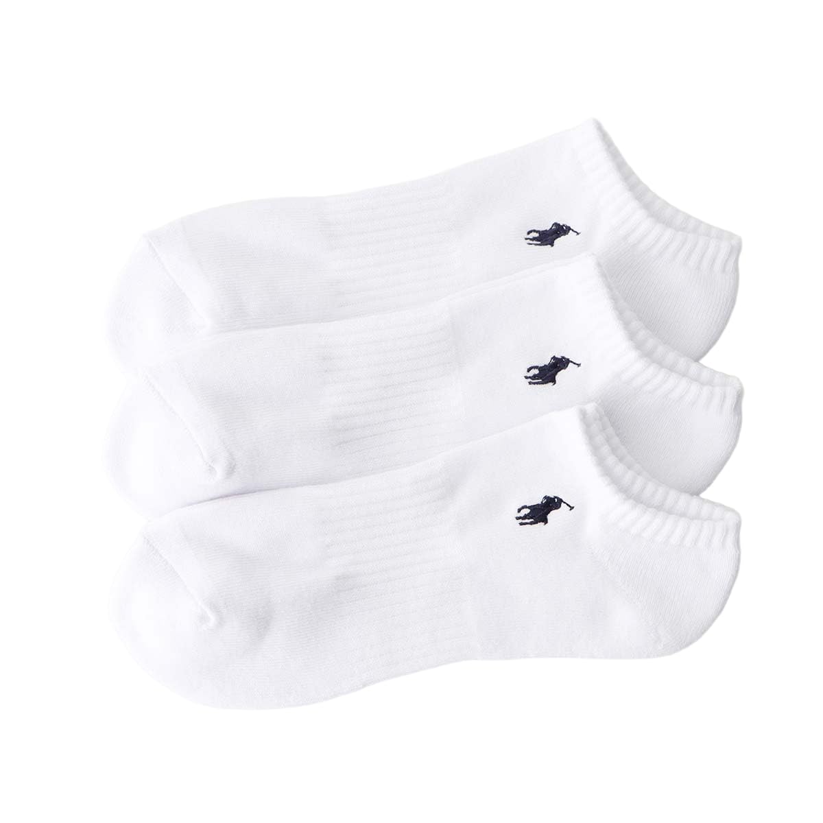 Polo Ralph Lauren 92009912 Men's Socks, 3 Pair Set, Footed Pile, One-Point, Unisex Adult