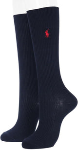 Polo Ralph Lauren 03217507 Women's Socks Polo Ralph Lauren 12.6 inches (32 cm) Length One Point School Socks