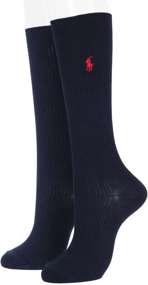 Polo Ralph Lauren 03217507 Women's Socks Polo Ralph Lauren 12.6 inches (32 cm) Length One Point School Socks