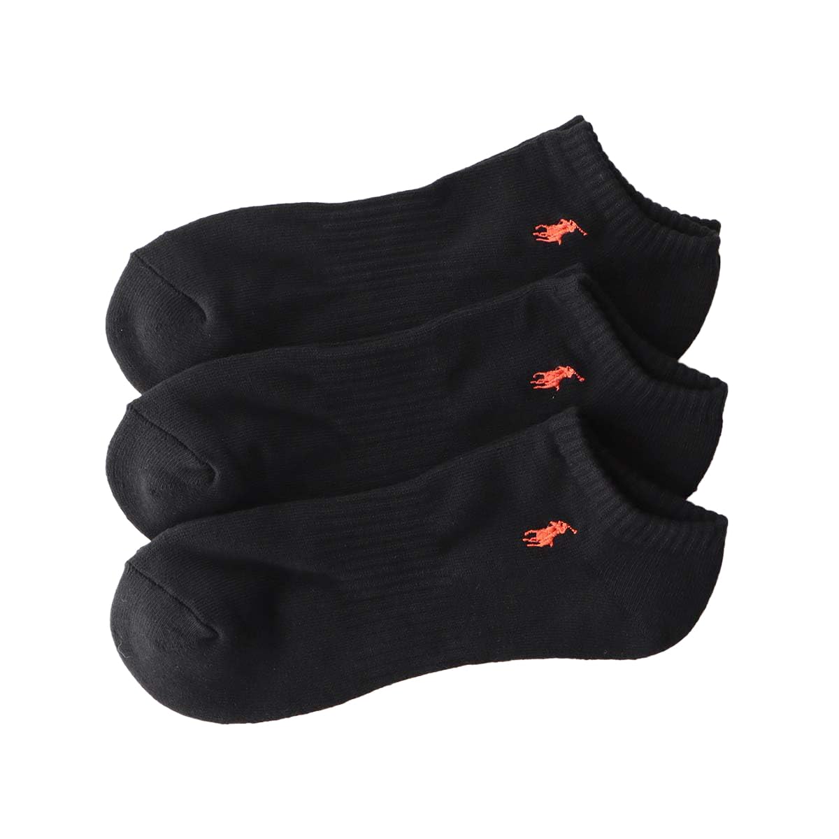 Polo Ralph Lauren 92009912 Men's Socks, 3 Pair Set, Footed Pile, One-Point, Unisex Adult