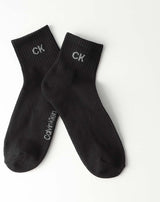 Calvin Klein 92572502 3-Pair Set, Foot Pile, Antibacterial, Deodorizing, Short Length, Men's, Women's, Casual Socks, Present, Gift, 02. assorted, 23.0-25.0 cm