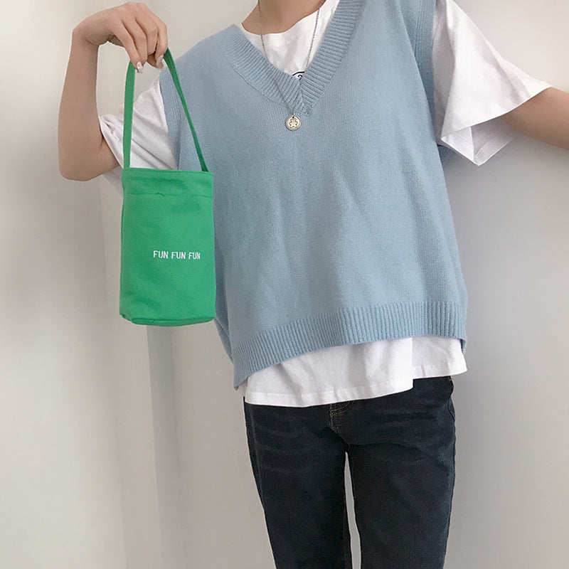 RainPop_Plain Canvas Portable Umbrella Bag (Candy Color)