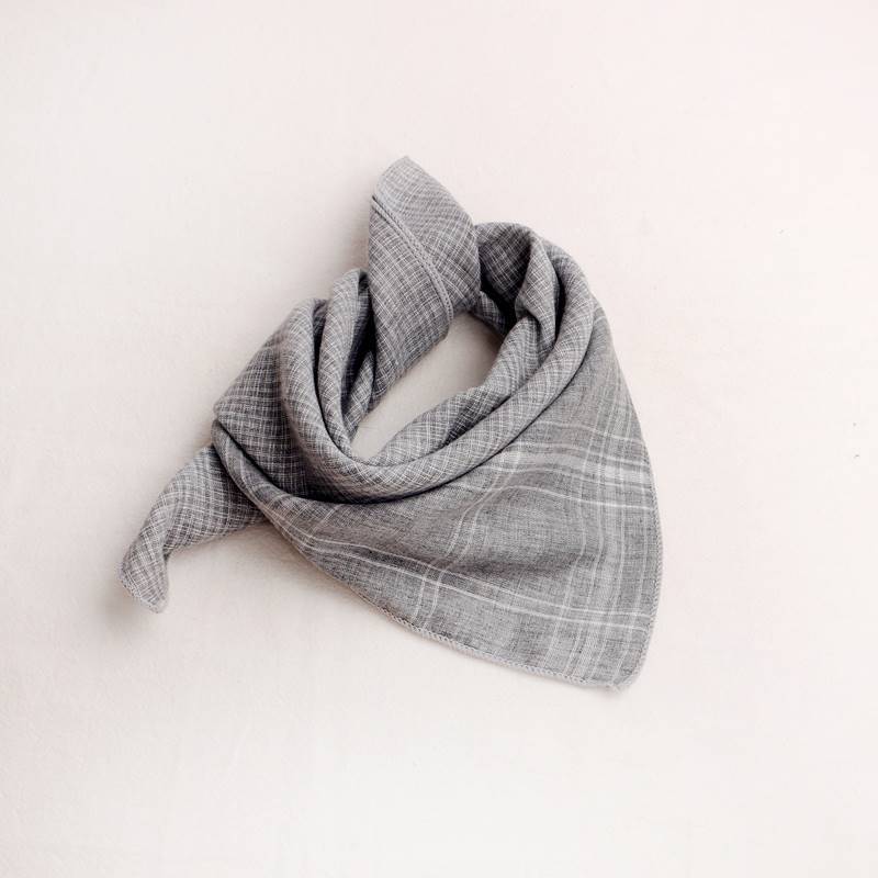 コットンスマイリー_コットン素材 キッズ三角ネックスカーフ 男女兼用 よだれかけにも