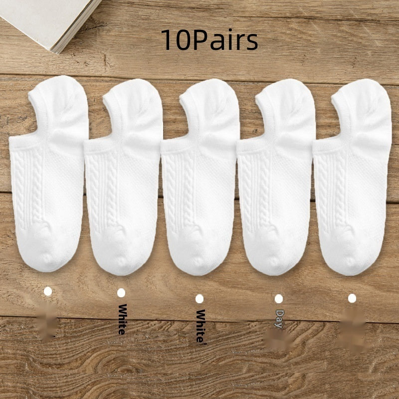 デイリーベーシック メンズショートソックス | 麻の葉柄アンクル丈セット