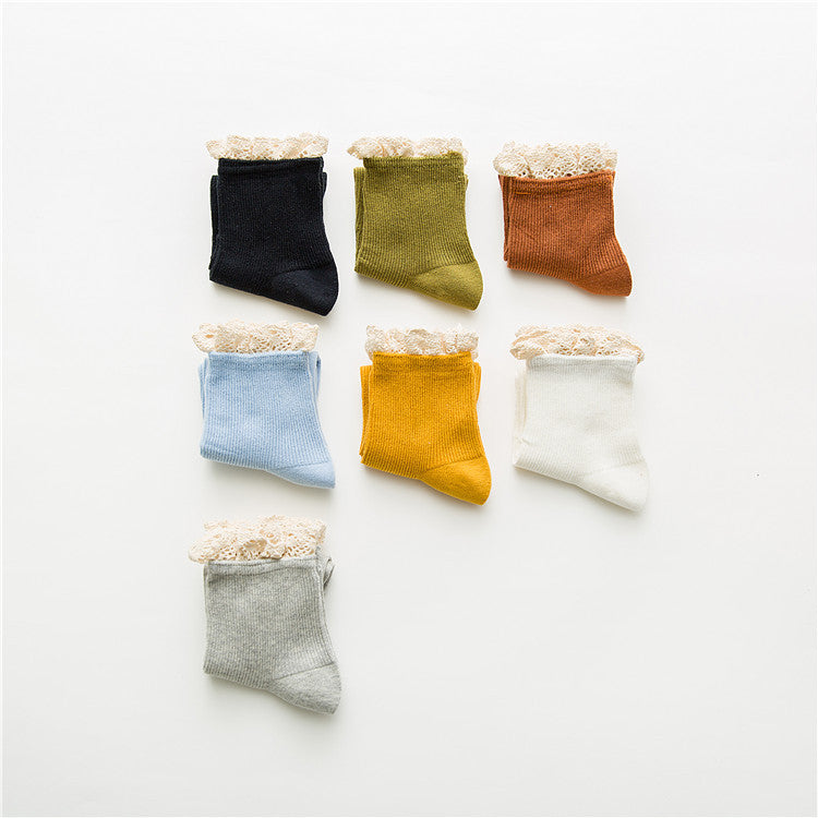 ガーリッシュボウ_レディース レースソックス ガーリースタイル