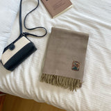 カシミヤタッチ・デイズ_カシミヤタッチ 男女兼用 あったか冬マフラー 学生・カップルにも