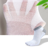 パワーステップ メンズ5本指ランニングソックス6足セット|夏用薄手メッシュ