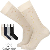 Calvin Klein 02542267 Cool Random Block Sole Mesh Crew Length Casual Socks Men's Socks Men Gift 02542267 69. Midnight Blue 25-27cm, 69.midnight blue, 25.0-27.0 cm