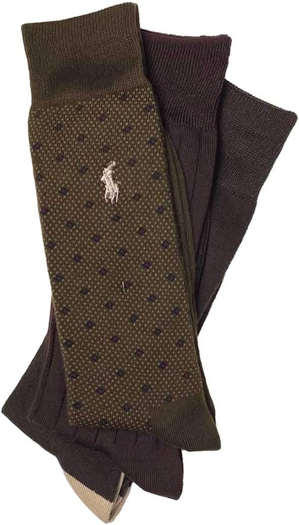 Polo Ralph Lauren 8613PK Business Socks, Set of 3, Super Soft (Anti-Bacterial) Socks