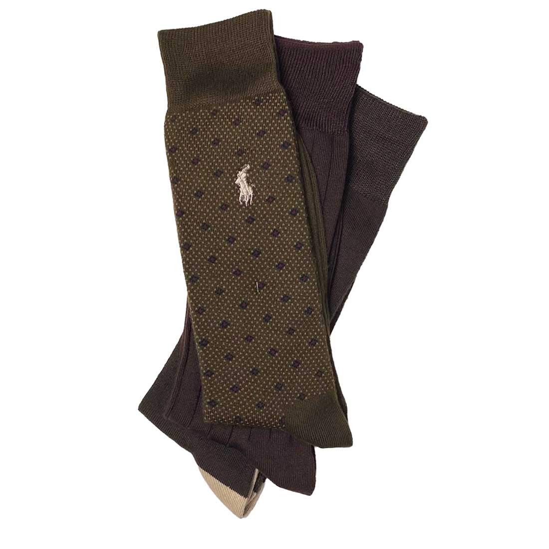 Polo Ralph Lauren 8613PK Business Socks, Set of 3, Super Soft (Anti-Bacterial) Socks