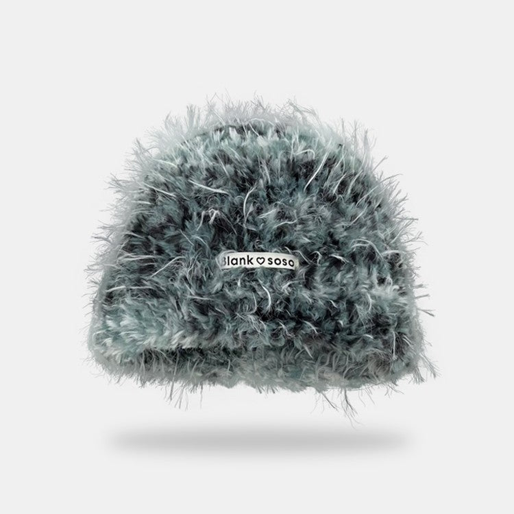 モコフード_冬 ふわもこ耳あて付き フード型防寒ボンネット帽子