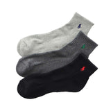 Polo Ralph Lauren 93246604/92009604/92009604 Socks, Set of 3, Men's, Women's, Foot Pile, Arch Support, Multicolored