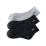 Polo Ralph Lauren 93246914 Women's Socks, 3 Pair Set, Footed Pile, One-Point, Short Socks, Unisex Adult