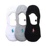 Polo Ralph Lauren 93246911 Women's Socks, 3 Pair Set, Foot Pile, One Point, Cover Socks, Unisex Adult