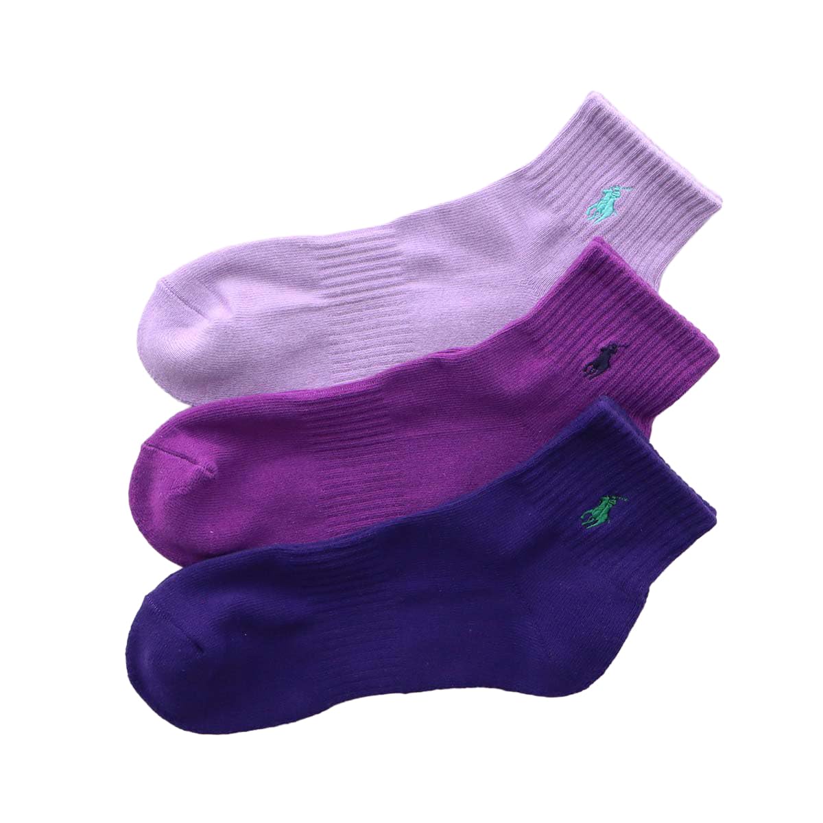Polo Ralph Lauren 93246604/92009604/92009604 Socks, Set of 3, Men's, Women's, Foot Pile, Arch Support, Multicolored