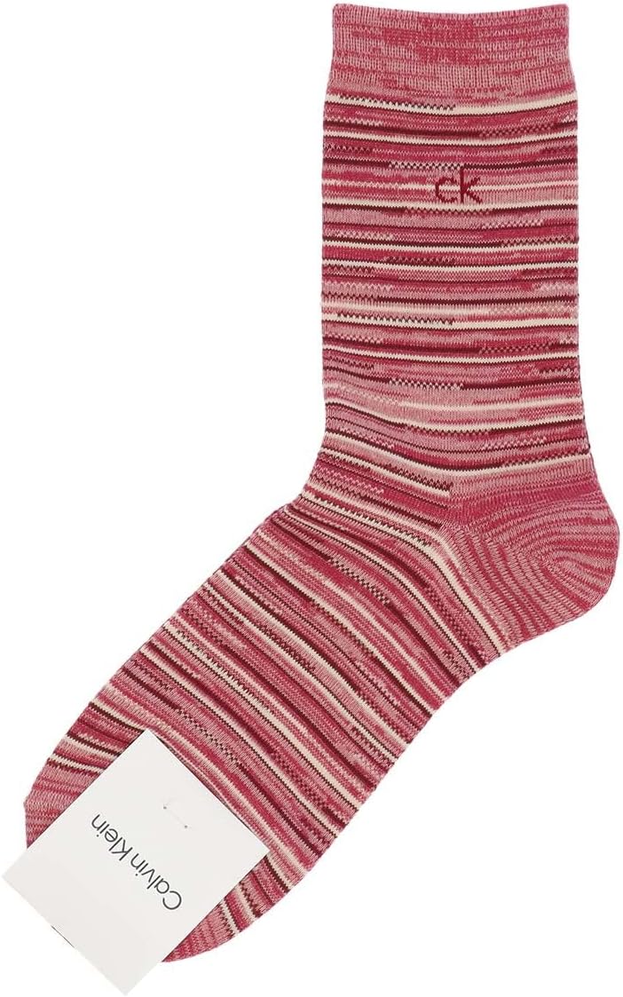 Calvin Klein 02542269 Random Border Middle Length Casual Socks Men's Socks Men Gift 02542269 15. Scarlet 25-27cm, 15. Scarlet, 25.0-27.0 cm