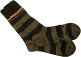 Paul Smith Men's Stylish Striped Signature Rib Socks, 3 Pairs