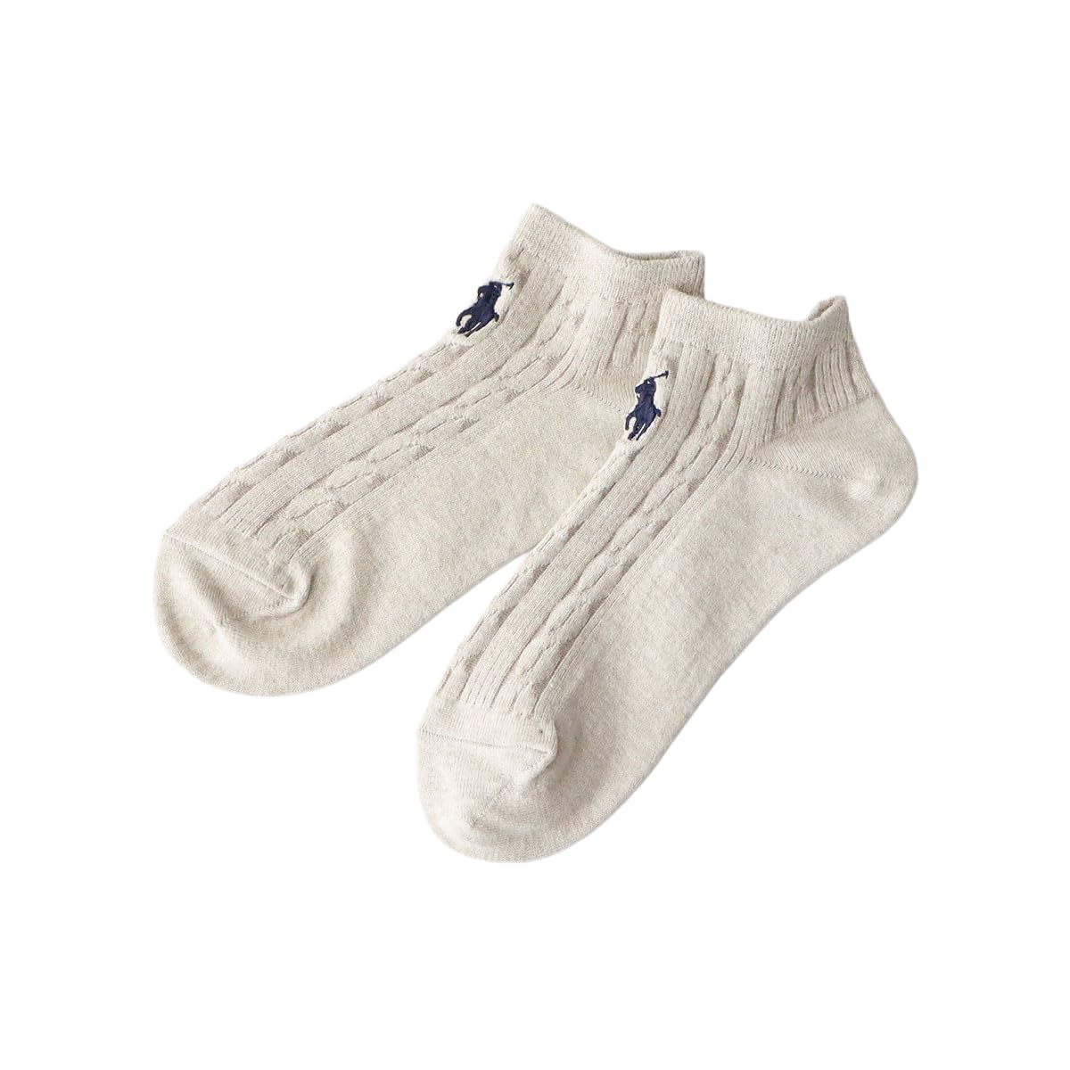 Polo Ralph Lauren 03207868 Women's Socks, One Point, Cable, Sneaker Socks,