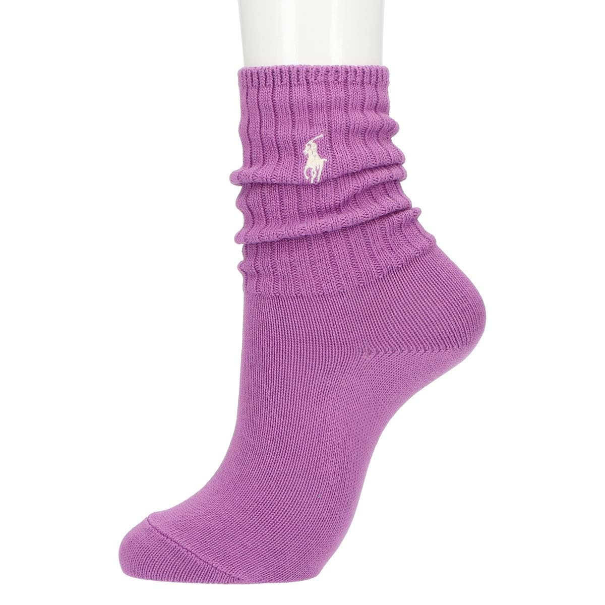 Polo Ralph Lauren 03207538 Women's One-Point Low Gauge Rib Socks