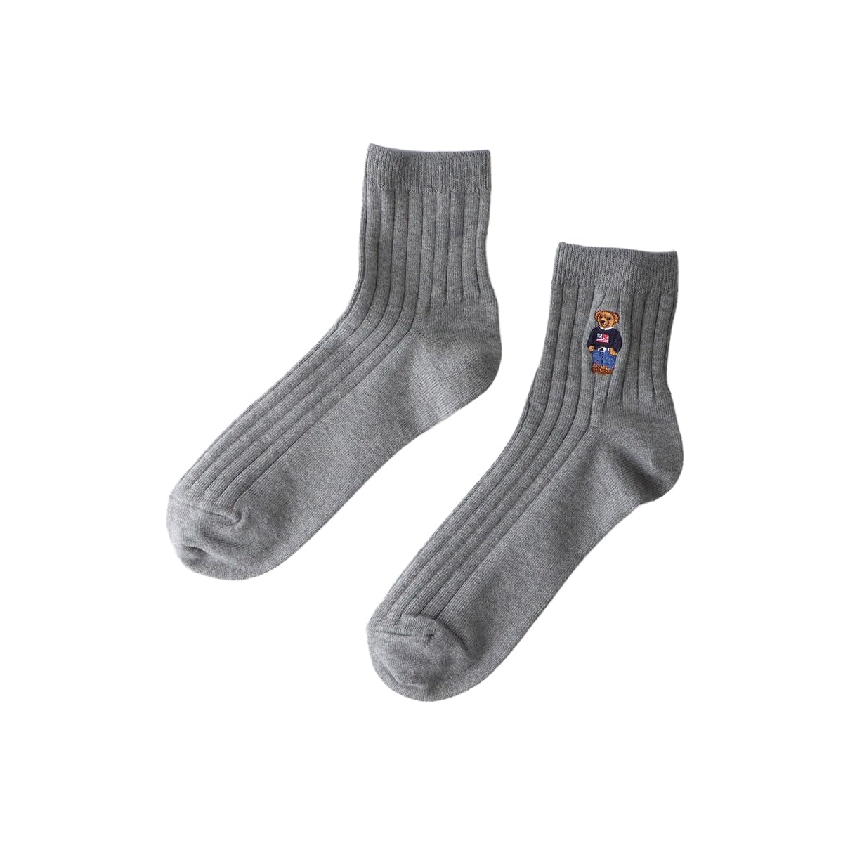 Polo Ralph Lauren 02022250 Men's Polo Bear, Short Rib Socks