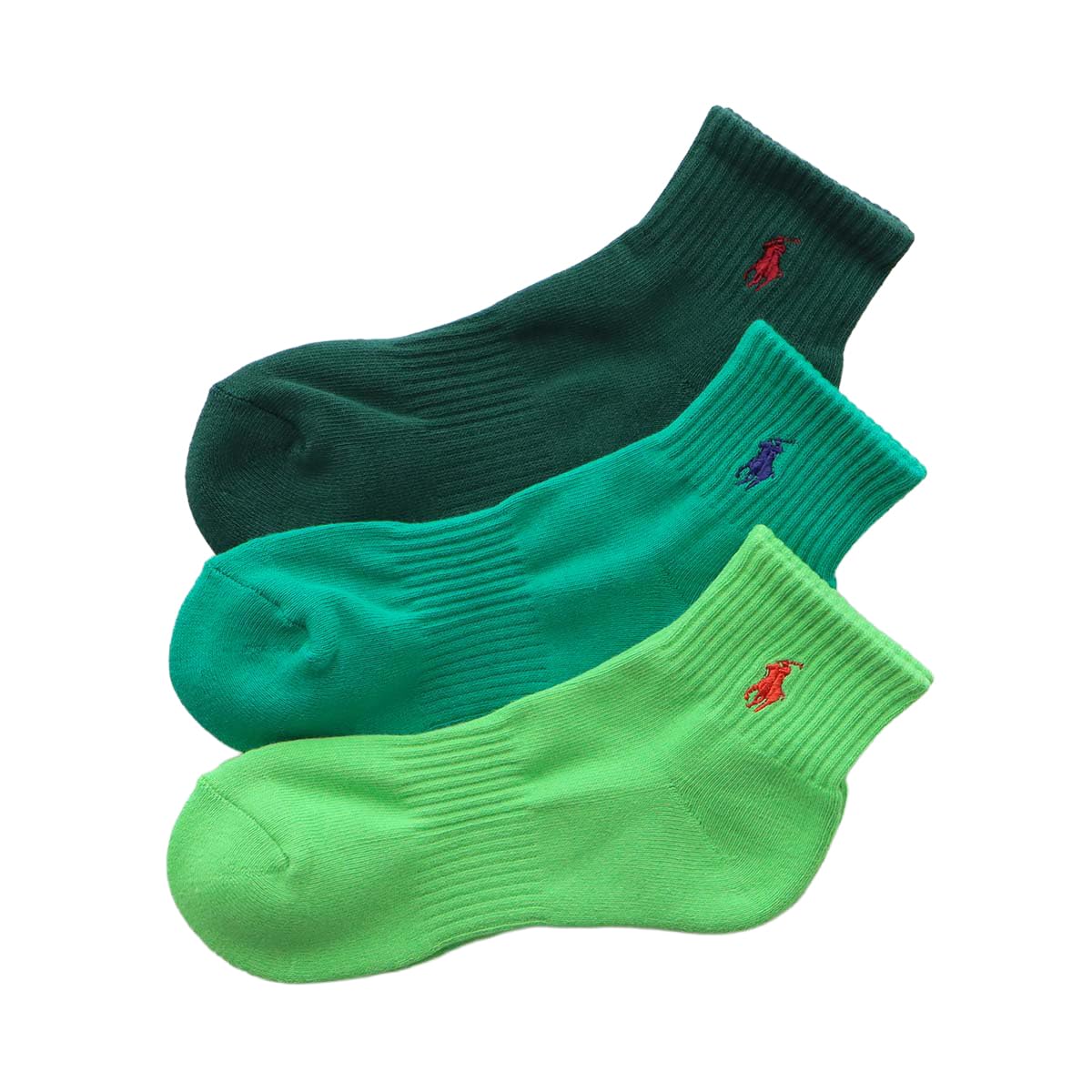 Polo Ralph Lauren 93246604/92009604/92009604 Socks, Set of 3, Men's, Women's, Foot Pile, Arch Support, Multicolored