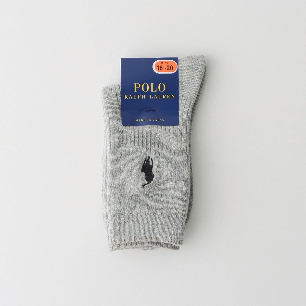 Polo Ralph Lauren 04863400 Unisex Kids One-Point Rib Socks, Unisex