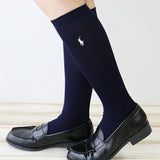 Polo Ralph Lauren 03217512 Women's Socks, 14.2 inches (36 cm) Length, One Point School Socks,