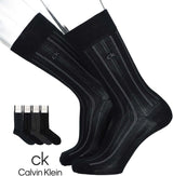 Calvin Klein 02562358 02562358 98. Black, 98, Antibacterial, Deodorizing, Striped Crew Length, Business Socks, Men's Socks, Men's, Present, Gift, 9.8-10.6 inches (25-27 cm), 98.black, 25.0-27.0 cm