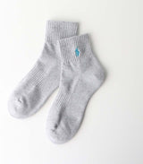 Polo Ralph Lauren 93246914 Women's Socks, 3 Pair Set, Footed Pile, One-Point, Short Socks, Unisex Adult