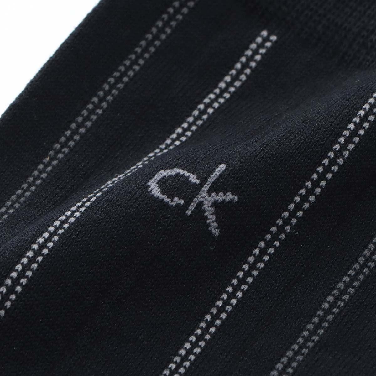 Calvin Klein 02562358 02562358 98. Black, 98, Antibacterial, Deodorizing, Striped Crew Length, Business Socks, Men's Socks, Men's, Present, Gift, 9.8-10.6 inches (25-27 cm), 98.black, 25.0-27.0 cm