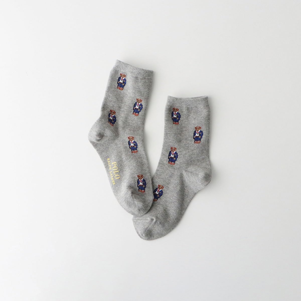 Polo Ralph Lauren 04835200/04863200 Unisex Kids Socks with Mini Bear Patterns