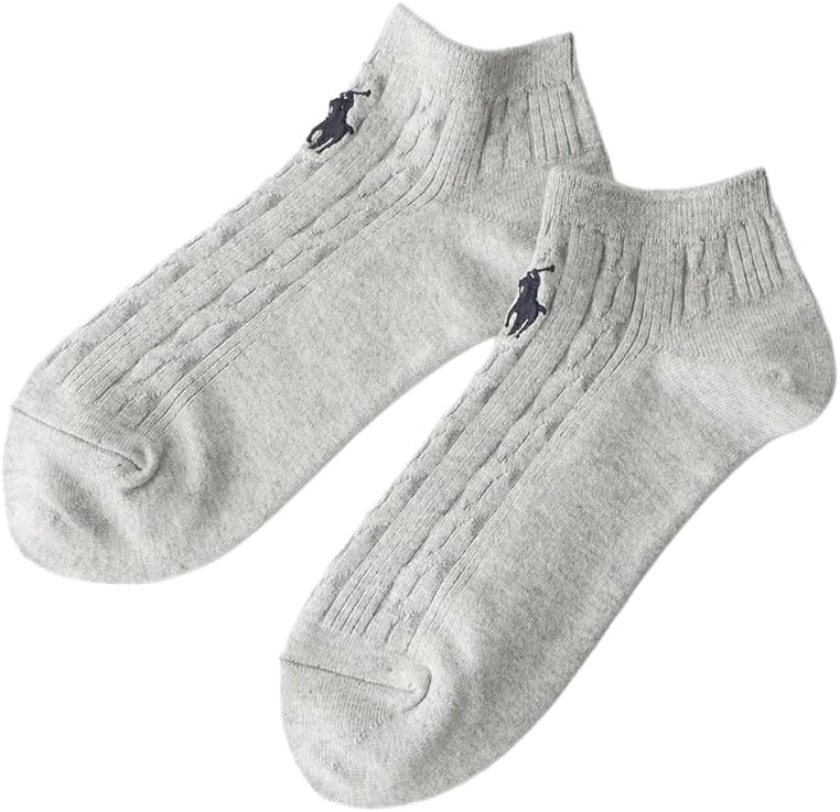 Polo Ralph Lauren 03207868 Women's Socks, One Point, Cable, Sneaker Socks,