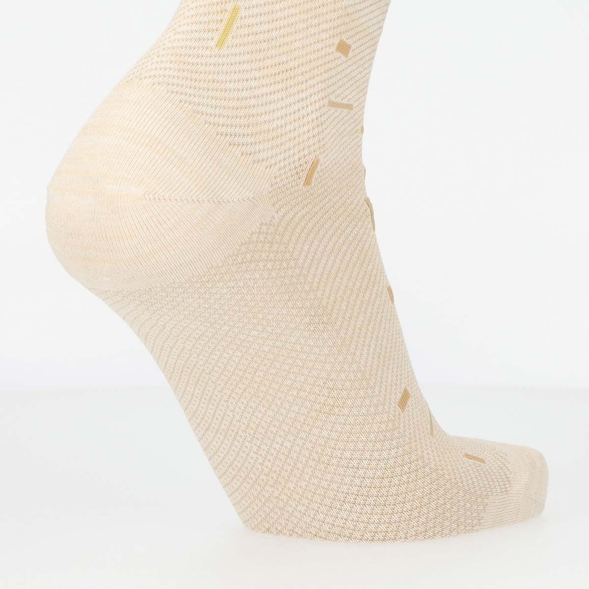 Calvin Klein 02542267 Cool Random Block Sole Mesh Crew Length Casual Socks Men's Socks, Present, Gift, 21. Beige, 9.8-10.6 inches (25-27 cm), 21. beige, 25.0-27.0 cm