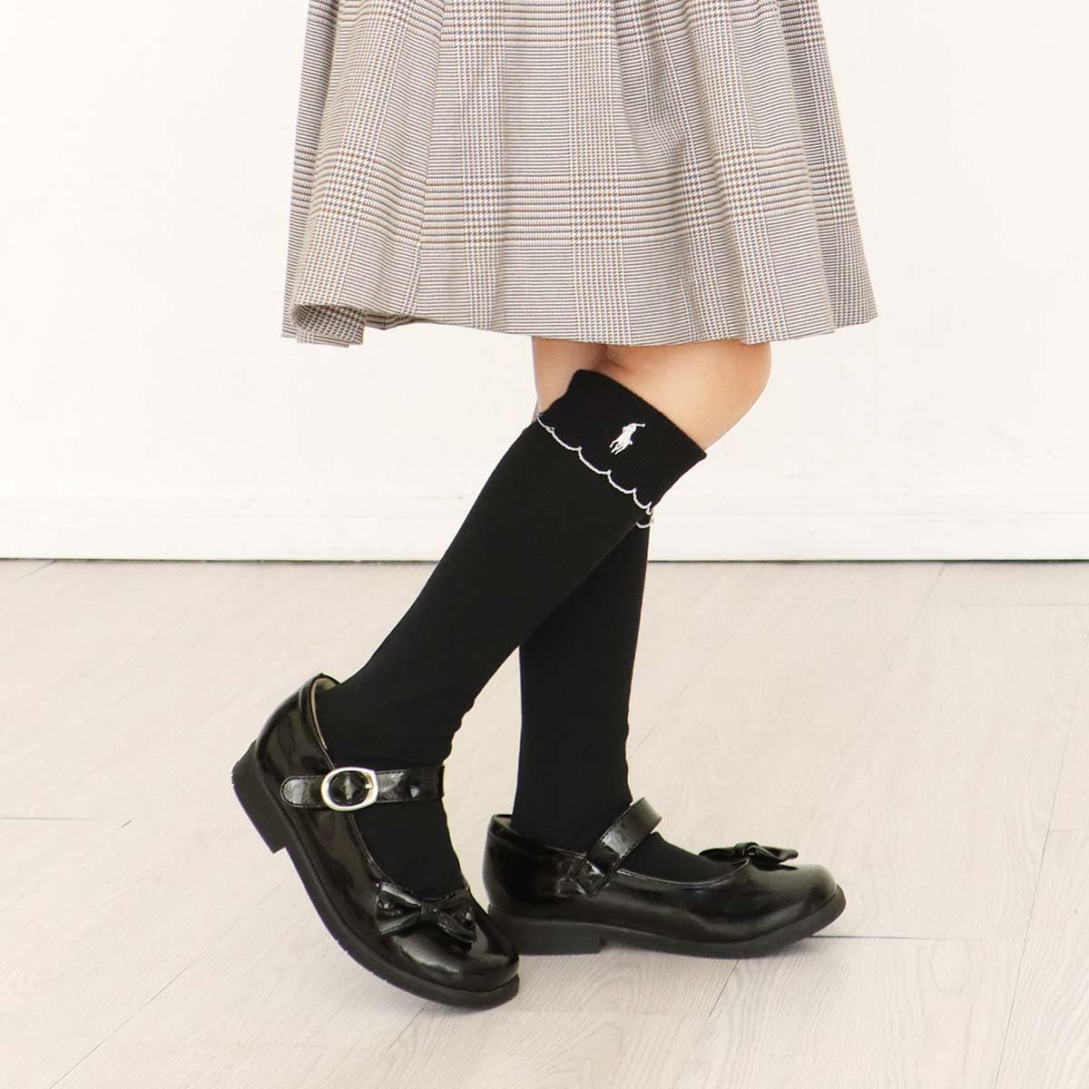 Polo Ralph Lauren Socks 04813773 Unisex Children Folding Picot Sewing Machine High Socks