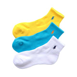 Polo Ralph Lauren 93246604/92009604/92009604 Socks, Set of 3, Men's, Women's, Foot Pile, Arch Support, Multicolored
