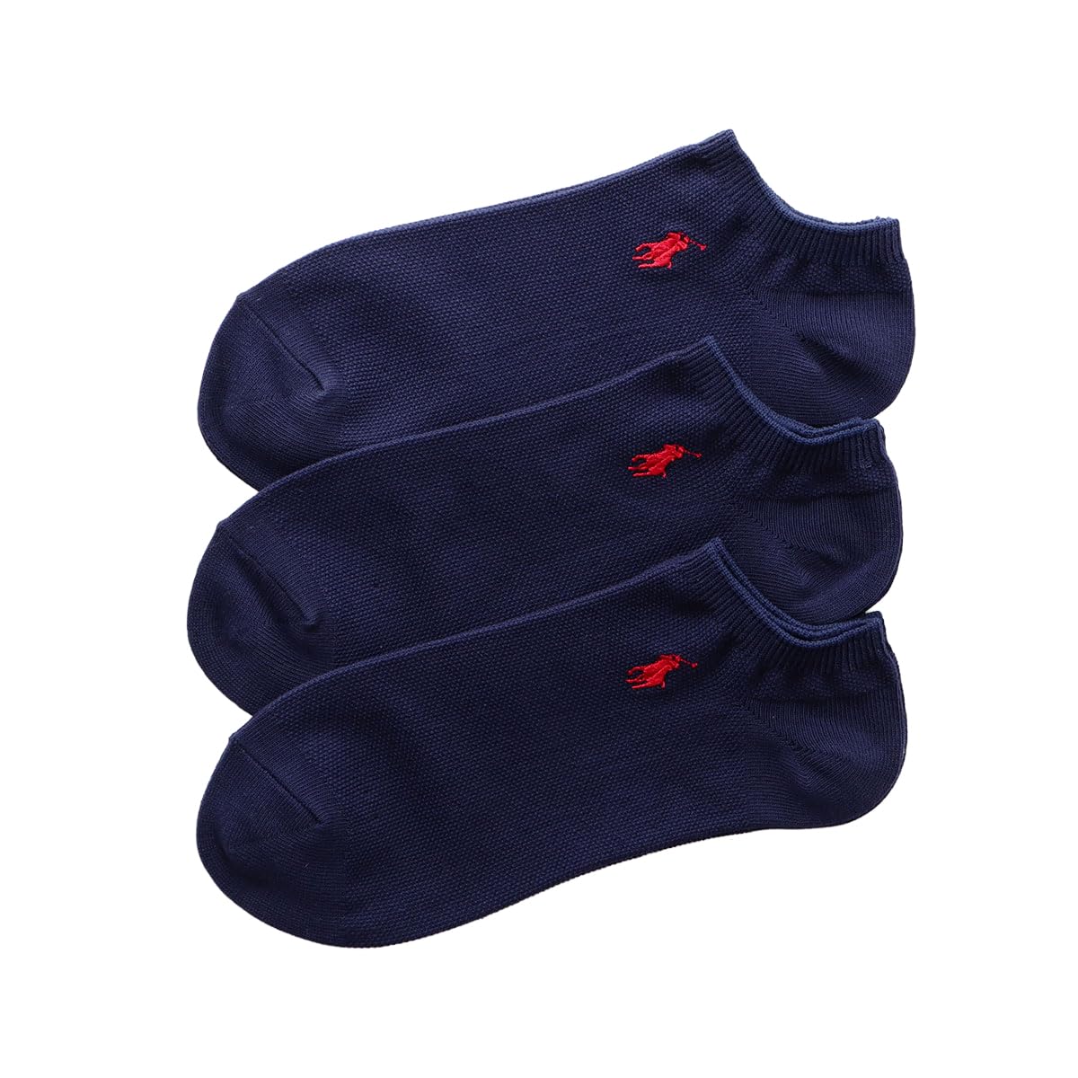 Polo Ralph Lauren 92022800 Socks (3 Pair Set) Polo Ralph Lauren, Smooth and Comfortable Pique Knit Sneaker-Length Socks, 3 Pair Set, Men's, Women's, Unisex