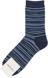 Calvin Klein 02542269 Random Border Middle Length Casual Socks Men's Socks Men Gift 02542269 68. Navy 25-27cm, 68.navy, 25.0-27.0 cm