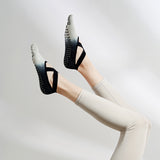 ヨガフィット5_レディース 四季 グラデーション レースアップ ノンスリップ 5本指ヨガソックス