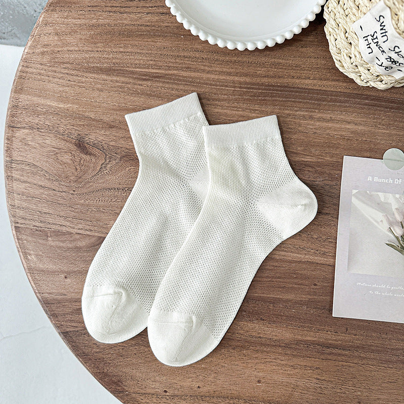 エアメッシュ_薄手 メッシュ 通気性 抗ピリング ソックス