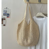 COTTON WEAVE_Cotton Yarn Braided Large Capacity Casual Tote Bag