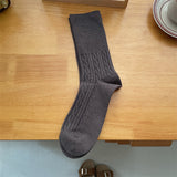 ウールウォーム_ウール素材 厚手 あったか ミドル丈ソックス レディース