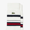 Lacoste Men's Wool Blend Border Crew Socks