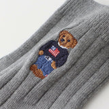 Polo Ralph Lauren 02022250 Men's Polo Bear, Short Rib Socks