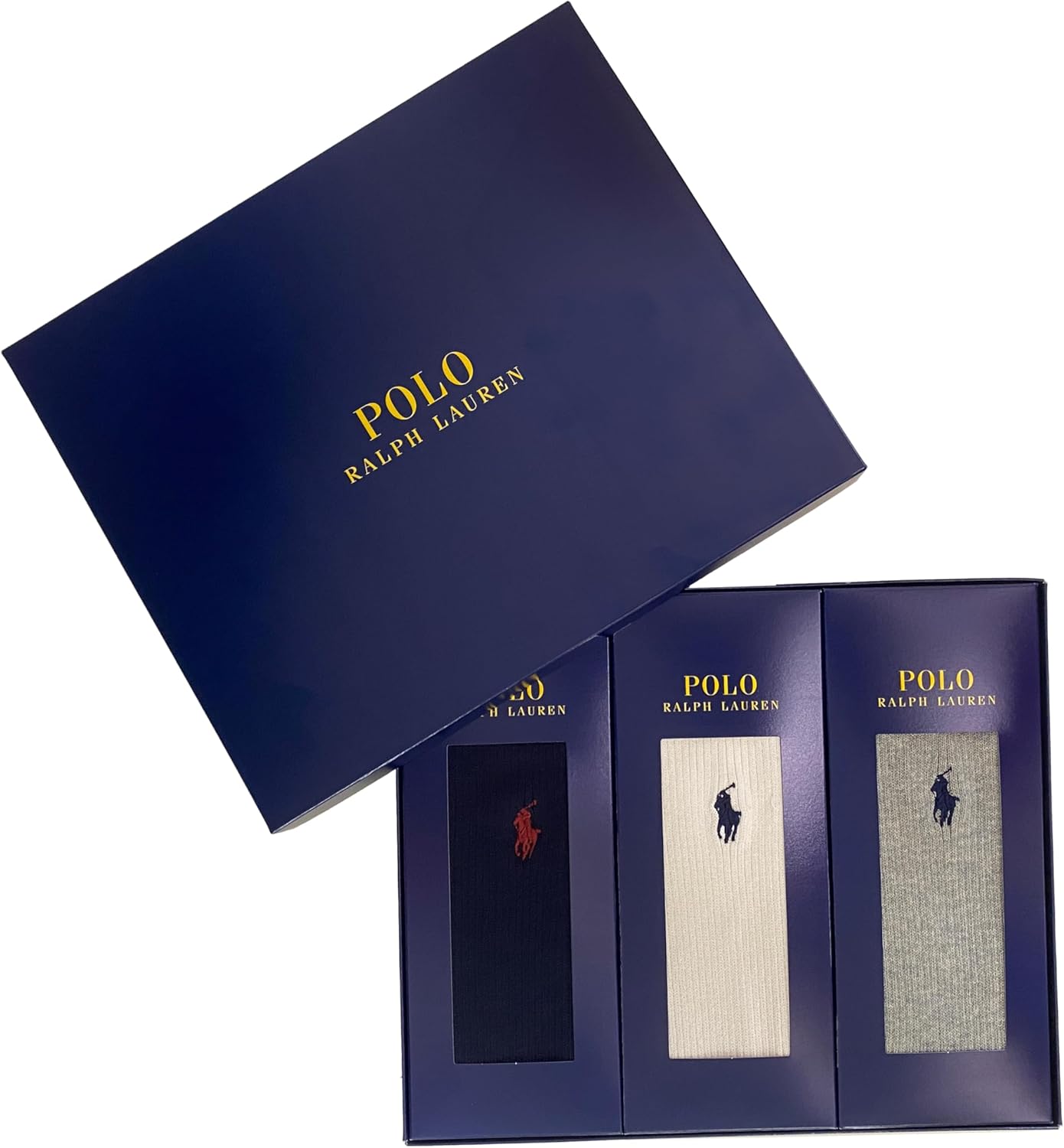 Polo Ralph Lauren Socks, 3 Pairs Set, No Show Sneakers, Men's, Women's, Unisex, Present, Gift