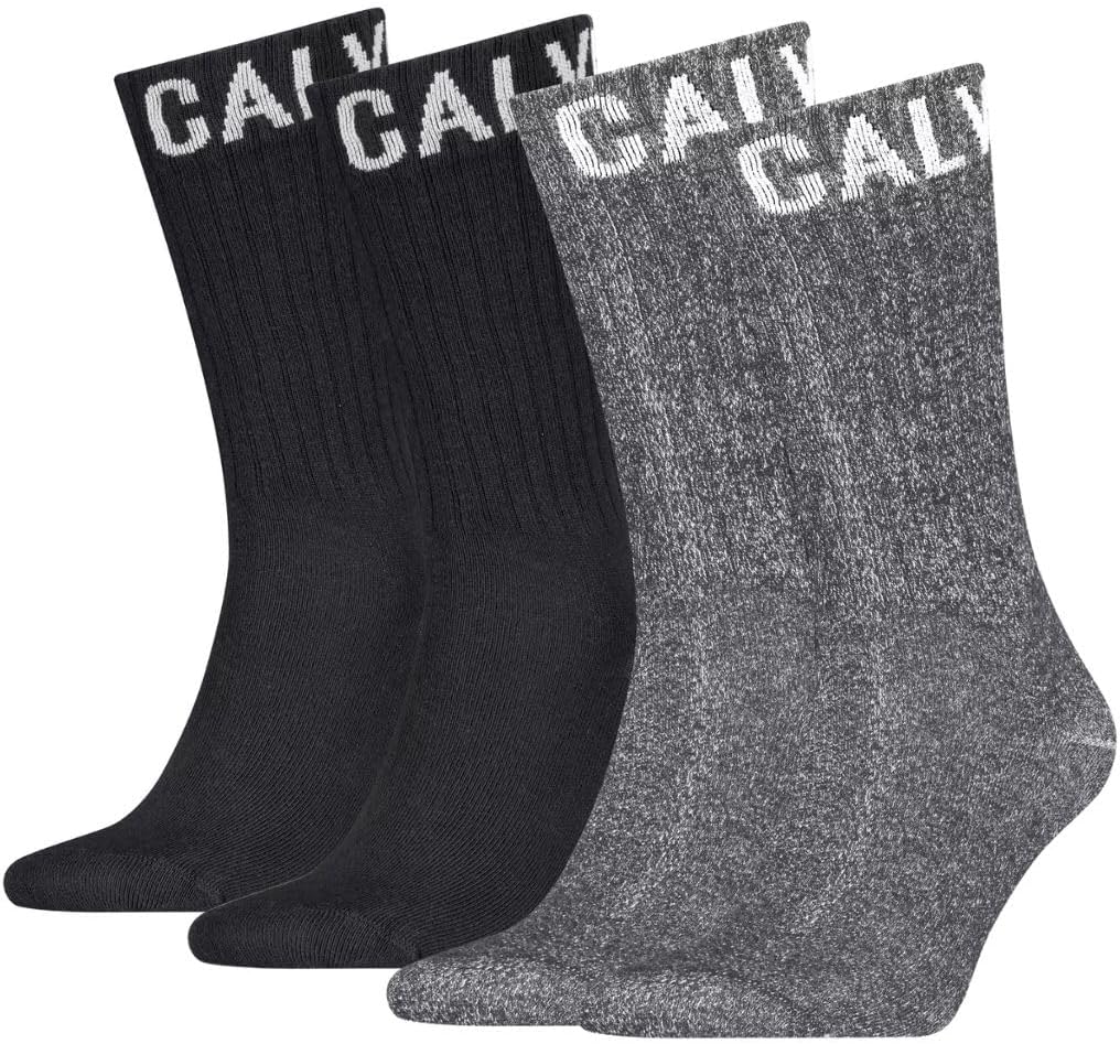 カルバン・クライン ビジネスソックス2足セット|クルー丈紳士靴下【ギフト