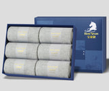 パワーステップ メンズ5本指ランニングソックス6足セット|夏用薄手メッシュ