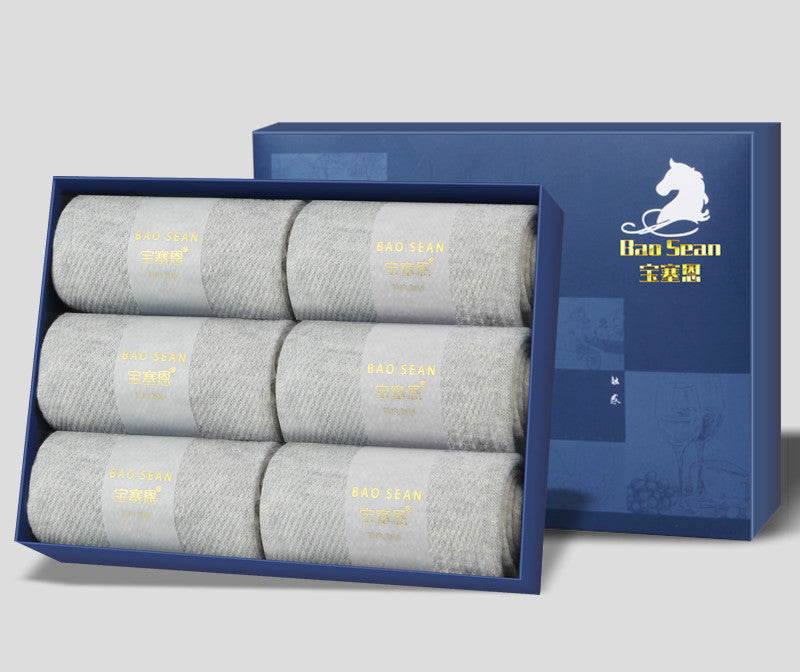 パワーステップ メンズ5本指ランニングソックス6足セット|夏用薄手メッシュ