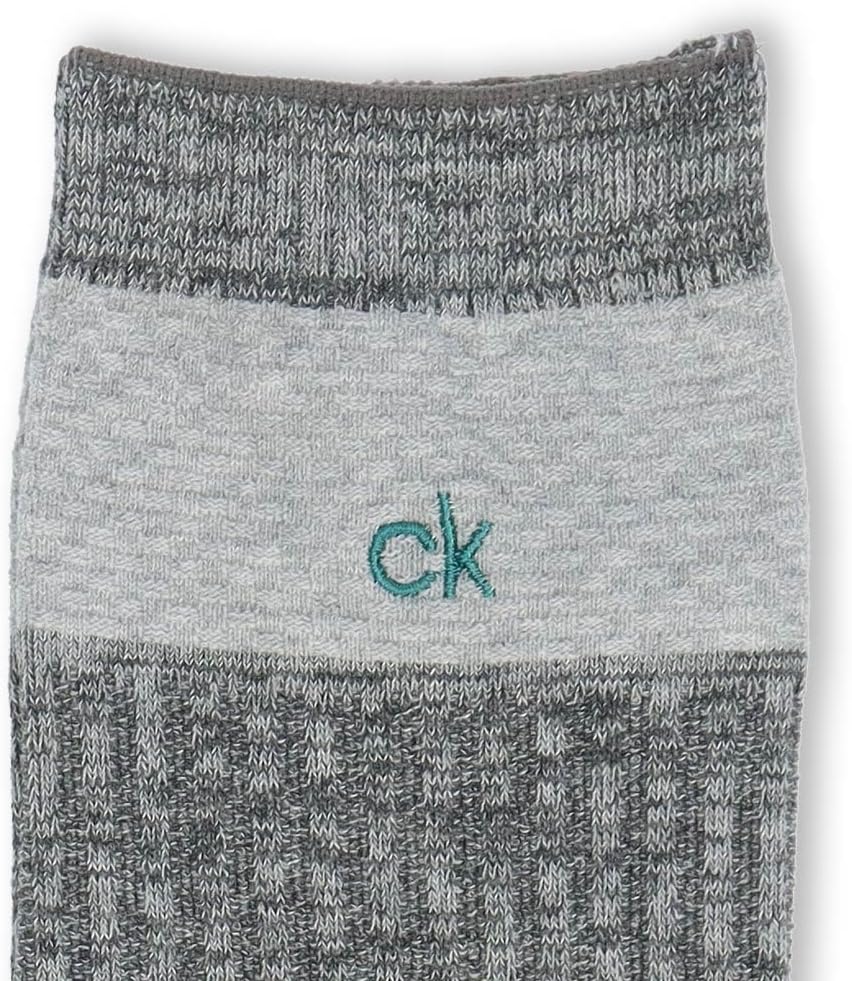 Calvin Klein 02542268 Cool Links Switching Sole Pique Knit Mid-Length Casual Socks Men's Socks, Present, Gift, 72. Wistalia, 9.8-10.6 inches (25-27 cm), 72. Wisstaria, 25.0-27.0 cm