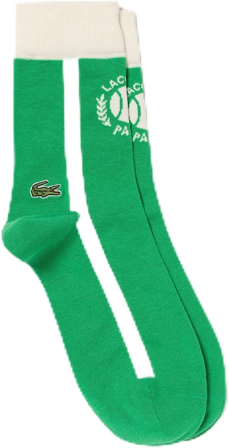 Lacoste Men's Tennis Ball Jacquard Socks