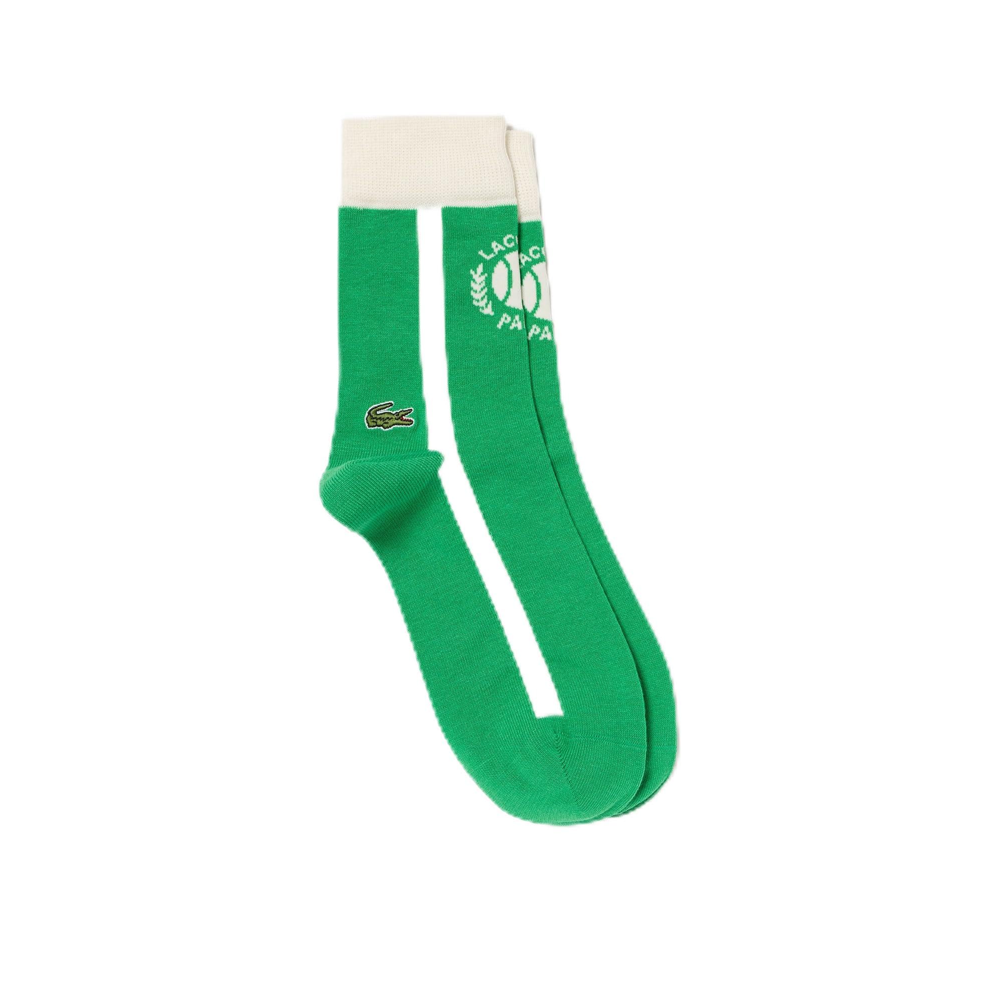 Lacoste Men's Tennis Ball Jacquard Socks